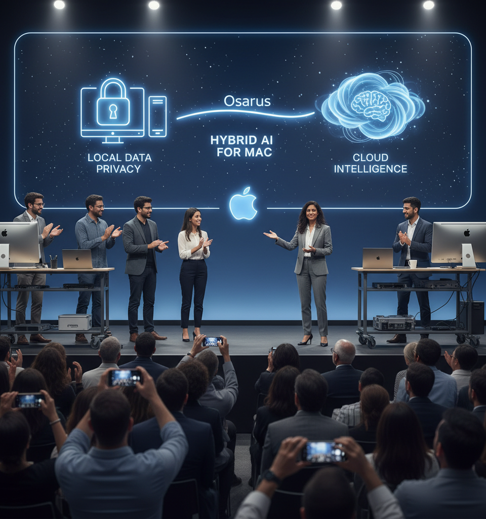 Osaurus Unveils Hybrid AI for Mac: Bridging Local Data Privacy with Cloud Intelligence — AI-generated illustration