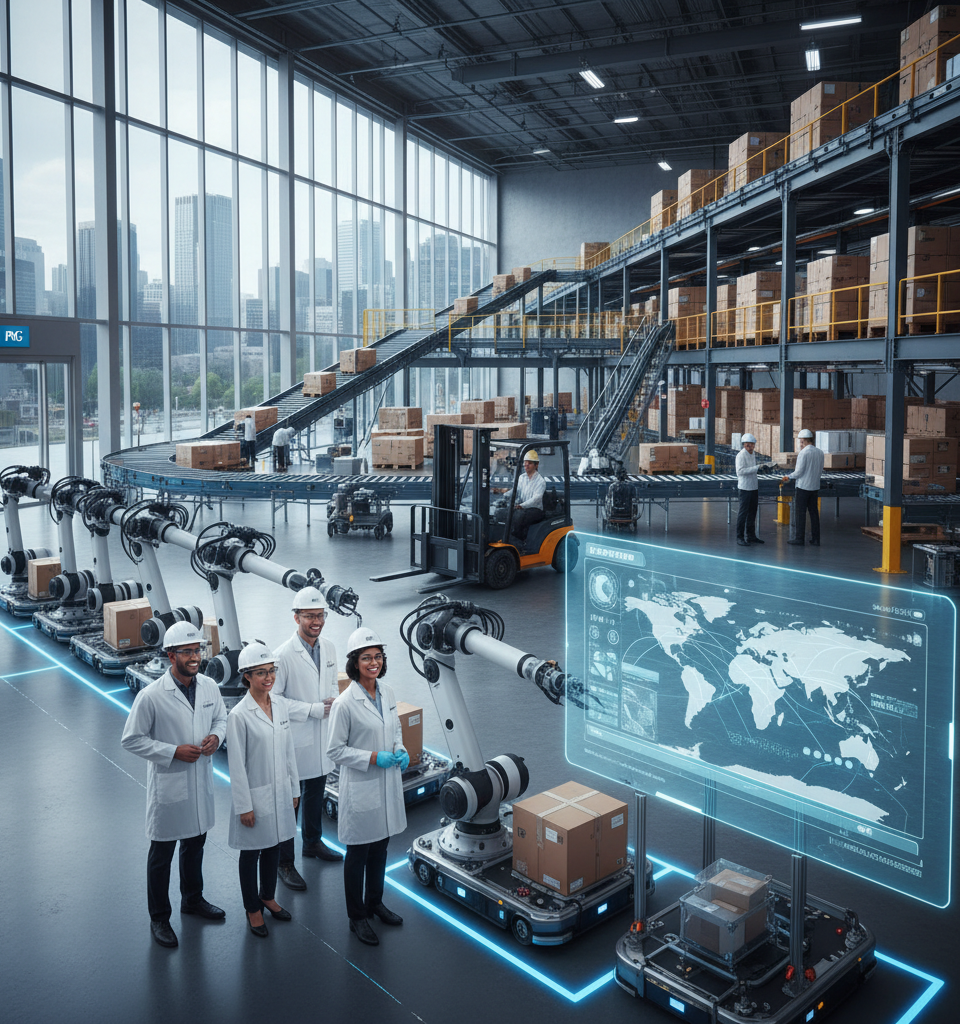 P&G Accelerates Productivity: Supply Chain 3.0 Rolls Out Globally in Major Automation Push — AI-generated illustration