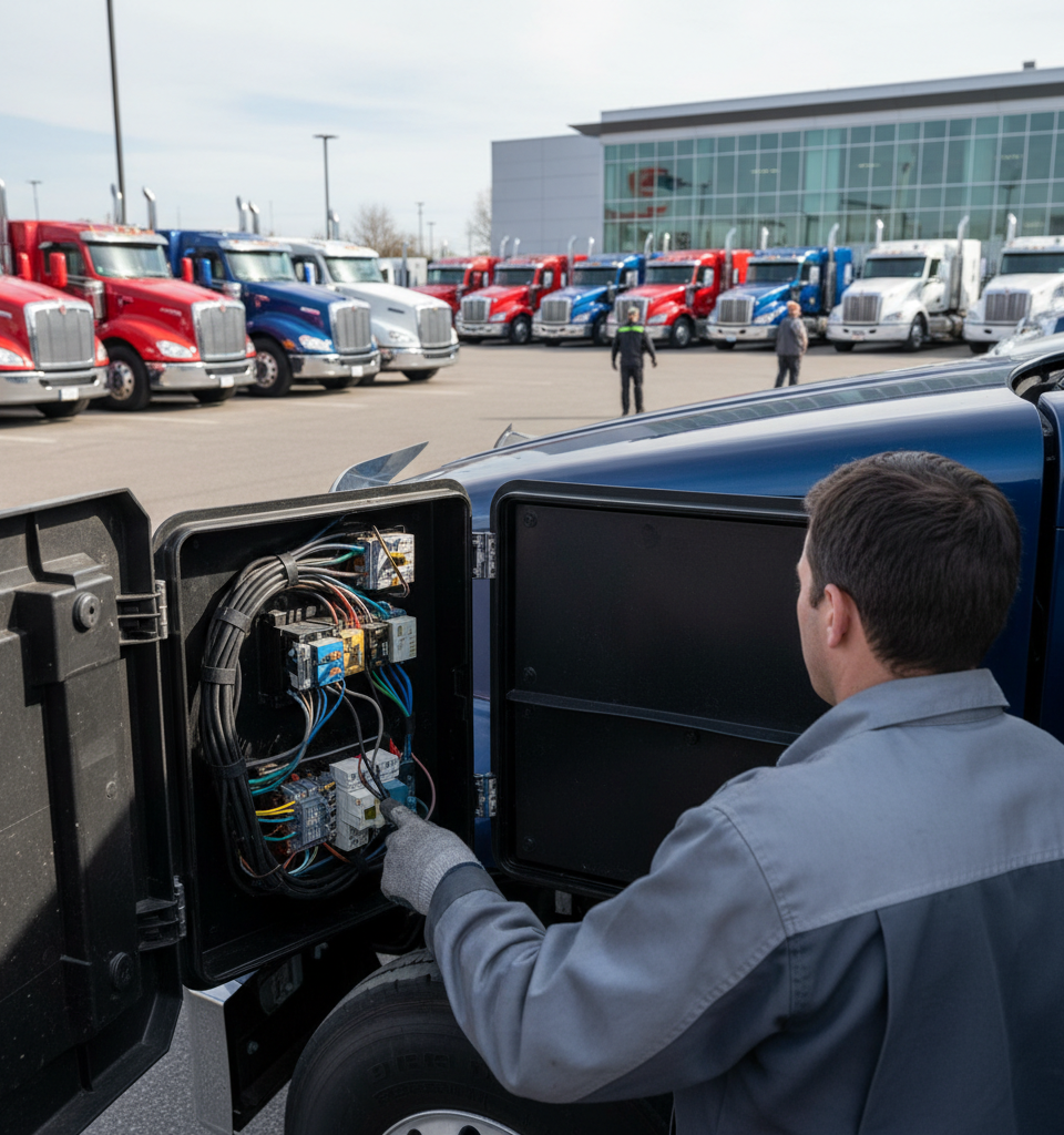 PACCAR Recalls 5,919 Kenworth and Peterbilt Trucks Over Critical Electrical System Defect — AI-generated illustration