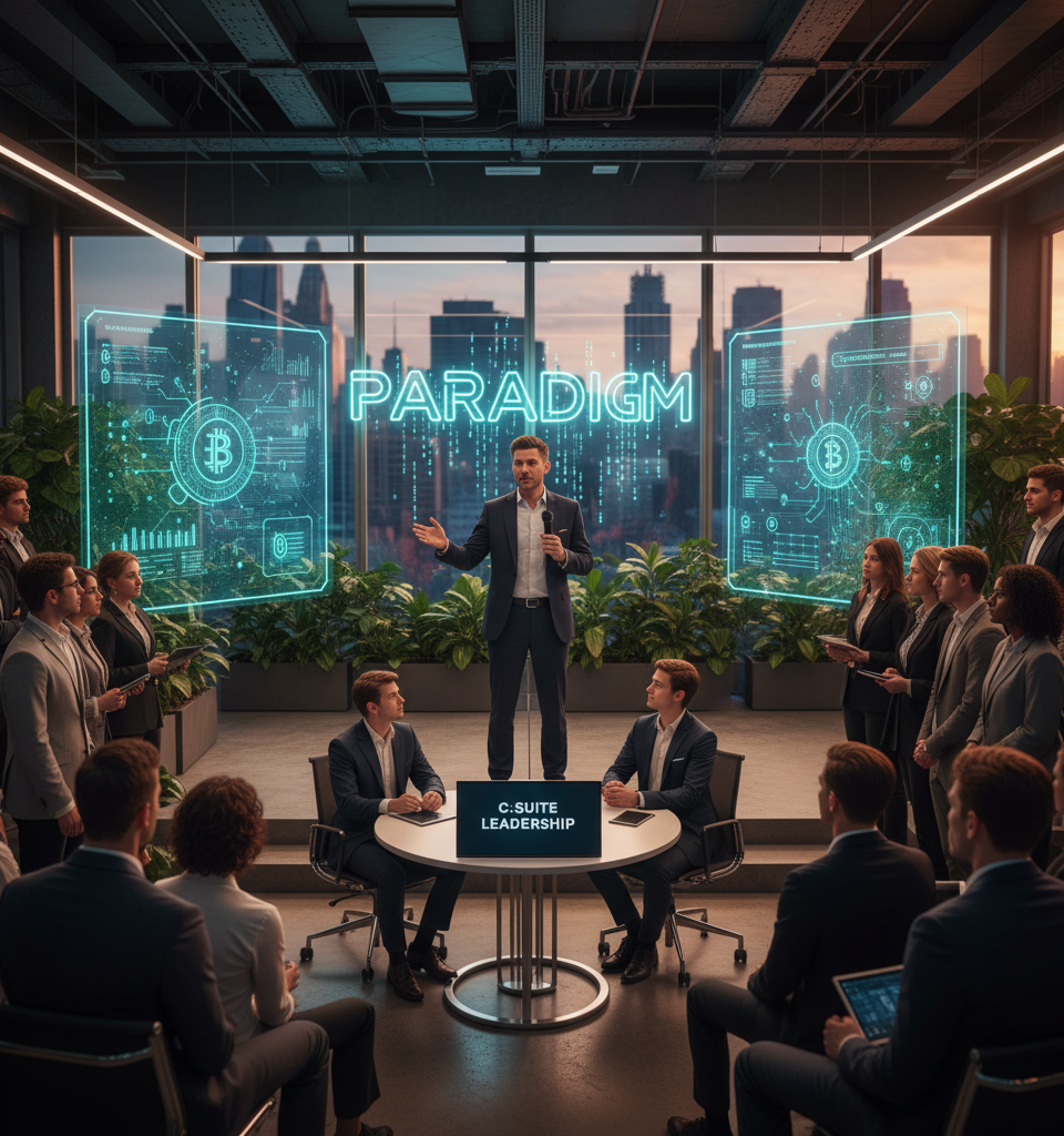 Paradigm CEO Bets Big on Gen Z Talent Despite 'Chaos,' Elevating Young Leaders to C-Suite — AI-generated illustration