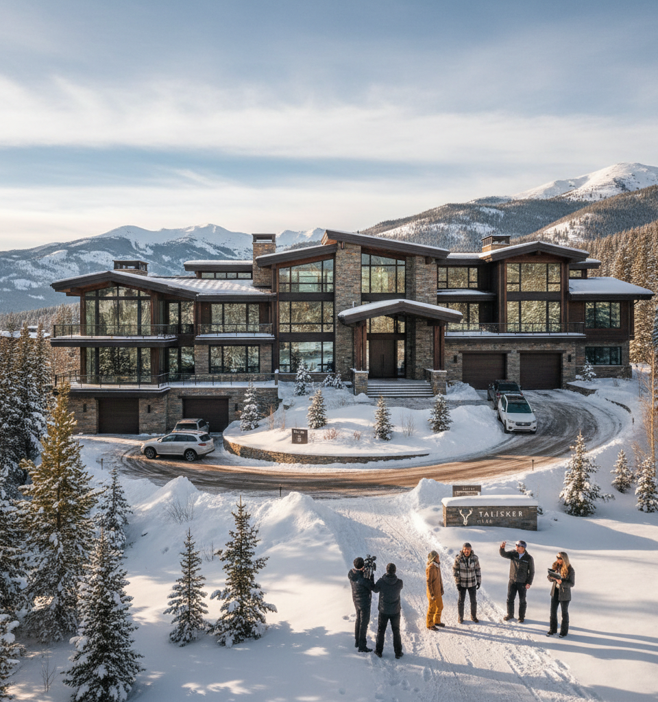 Park City's Exclusive Talisker Club Features Record-Breaking $22.5 Million Megamansion Listing — AI-generated illustration