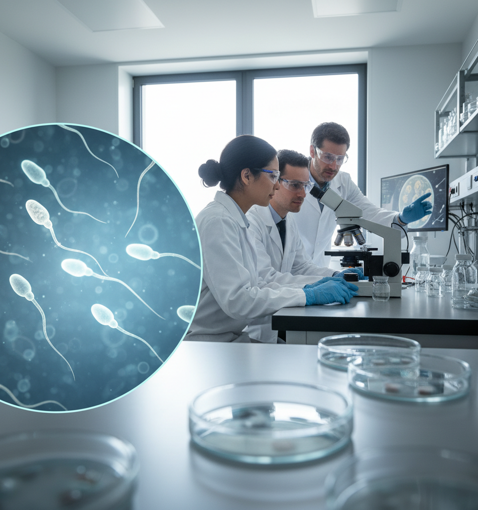 Paterna Biosciences Reports Lab-Grown Human Sperm, Igniting Fertility Breakthrough Hopes — AI-generated illustration
