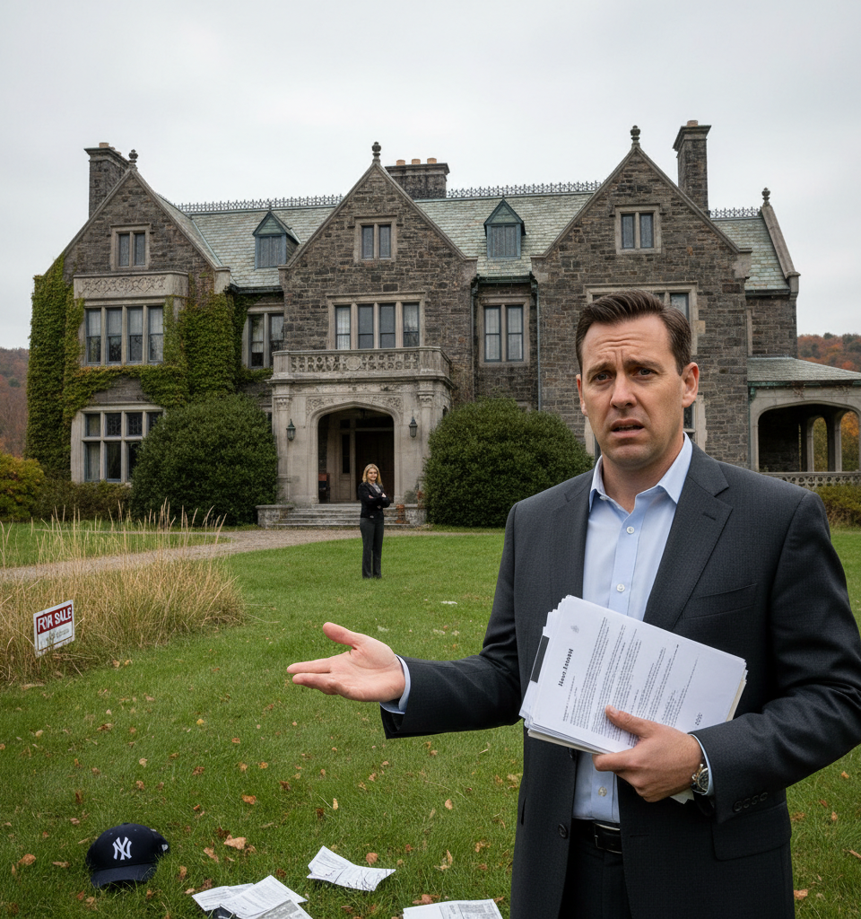 Pavano Divorce Unearths Mansion Dispute, Revealing Financial Turmoil for Former Yankees Pitcher — AI-generated illustration