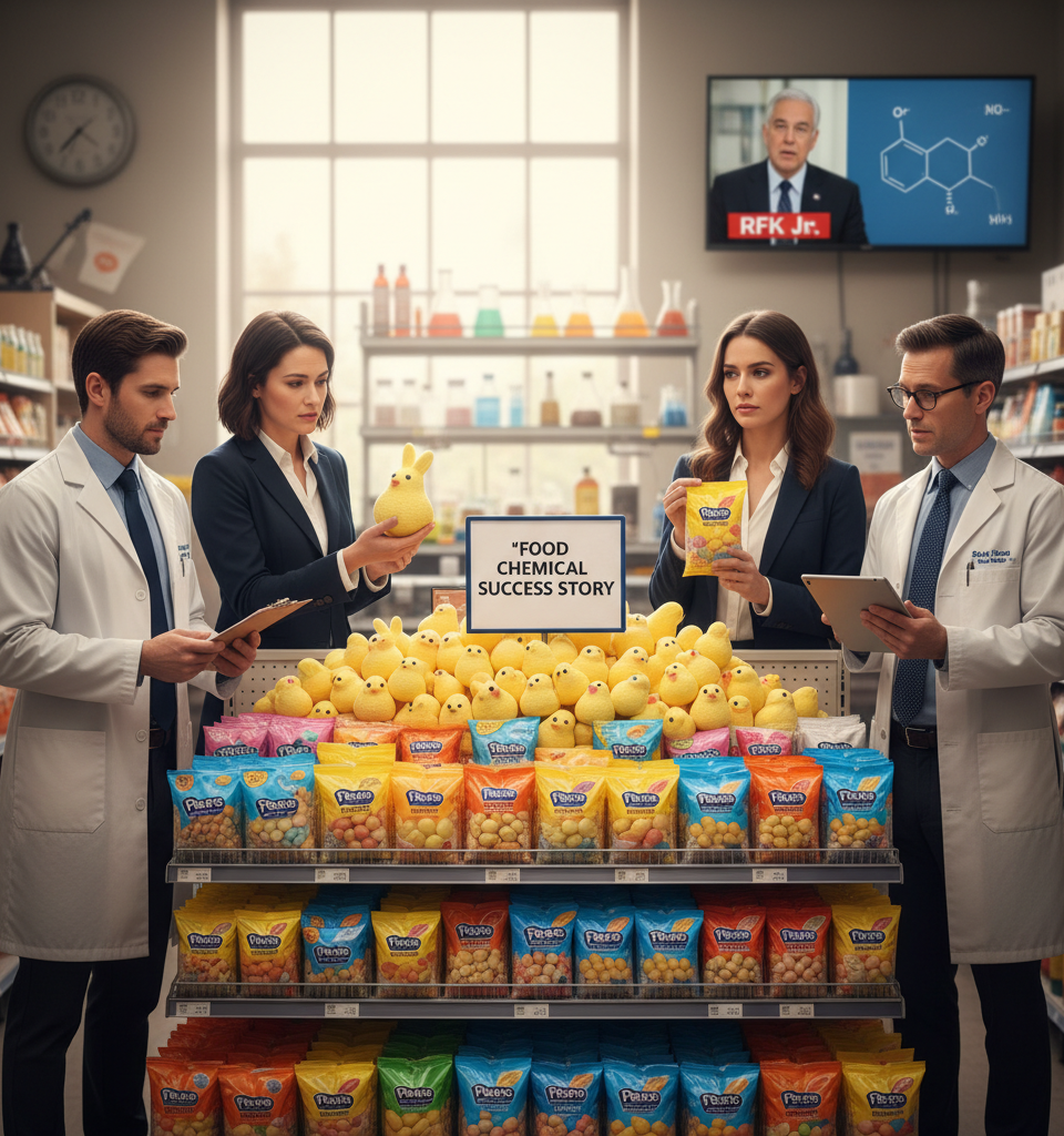 Peeps Resist RFK Jr.'s Dye Campaign: A 'Food Chemical Success Story' Amidst Consumer Scrutiny — AI-generated illustration