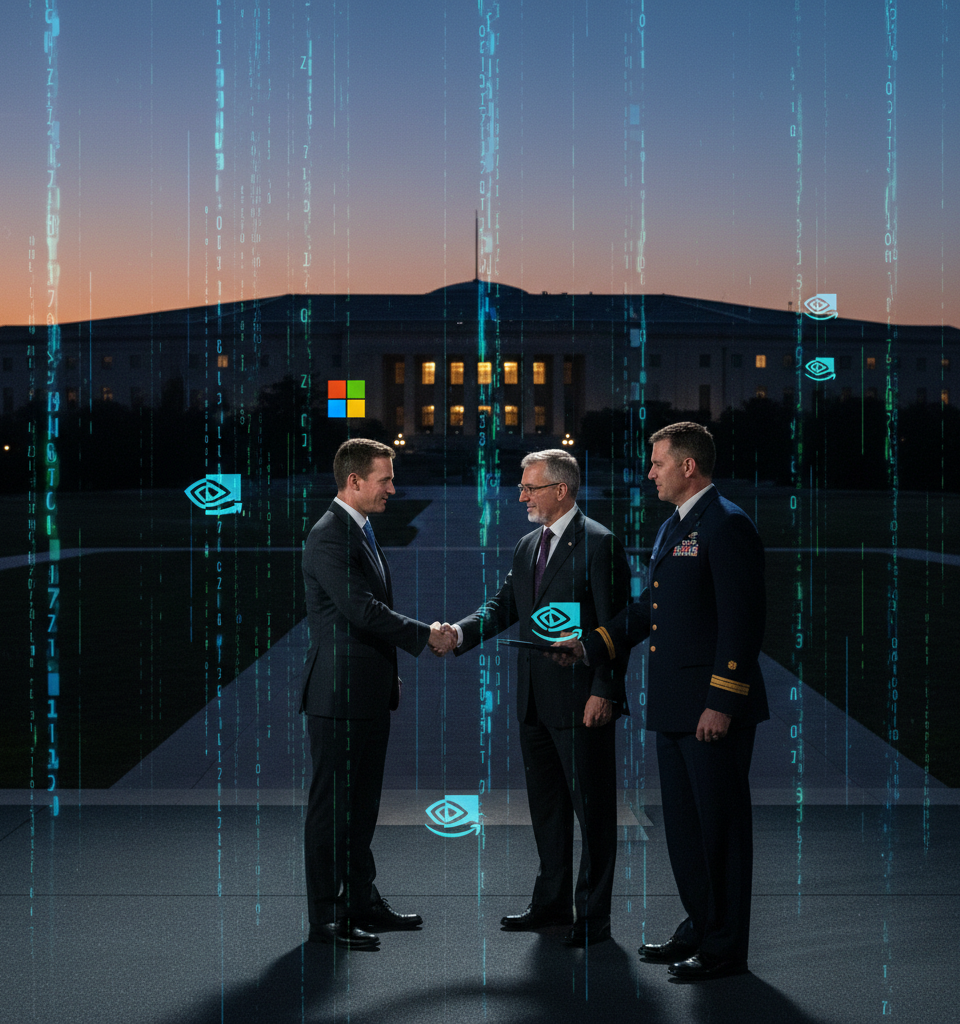 Pentagon Taps Nvidia, Microsoft, AWS for Classified AI Deployment Amid Vendor Diversification Push — AI-generated illustration