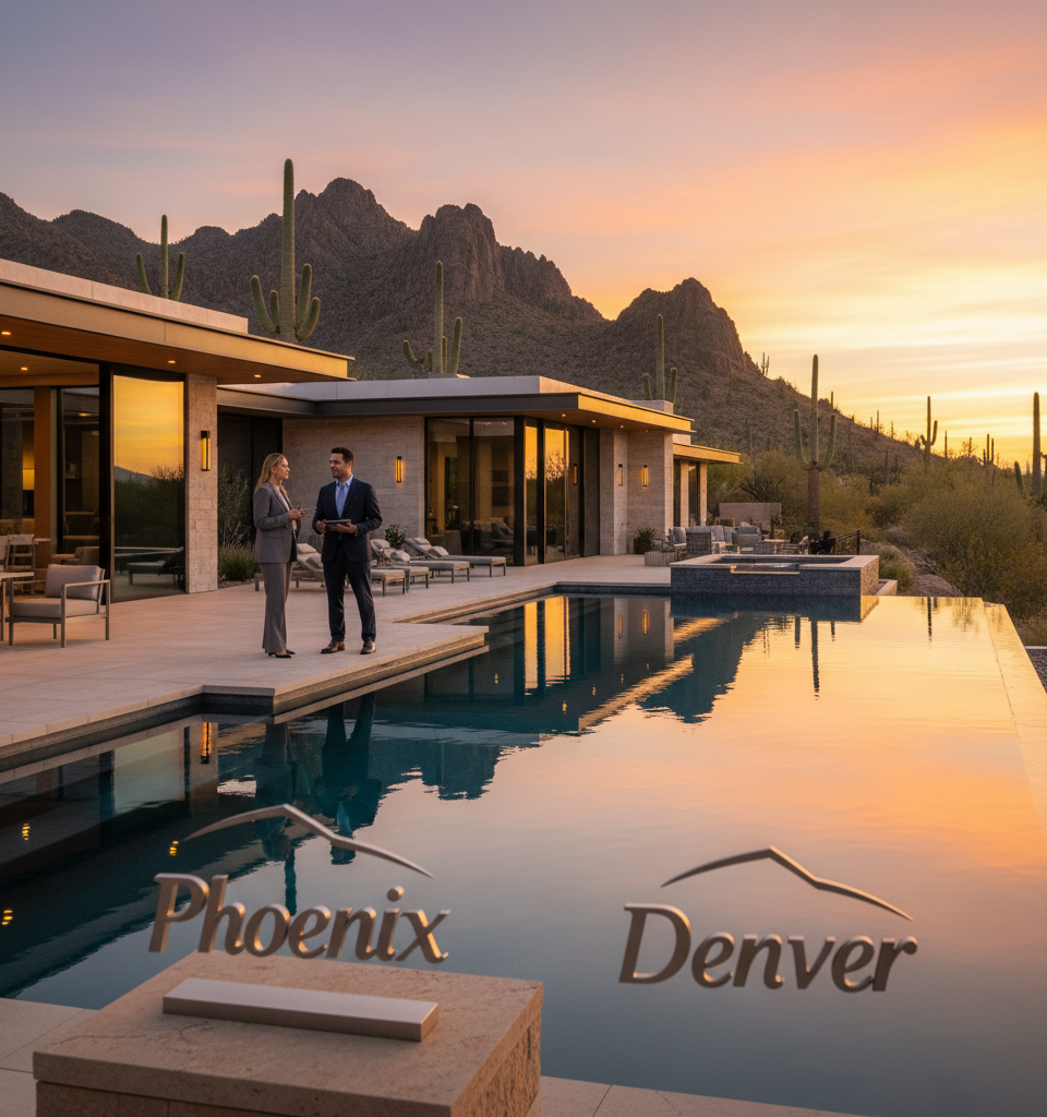 Phoenix Overtakes Denver as Mountain West's Luxury Real Estate Apex Amid Market Shift — AI-generated illustration