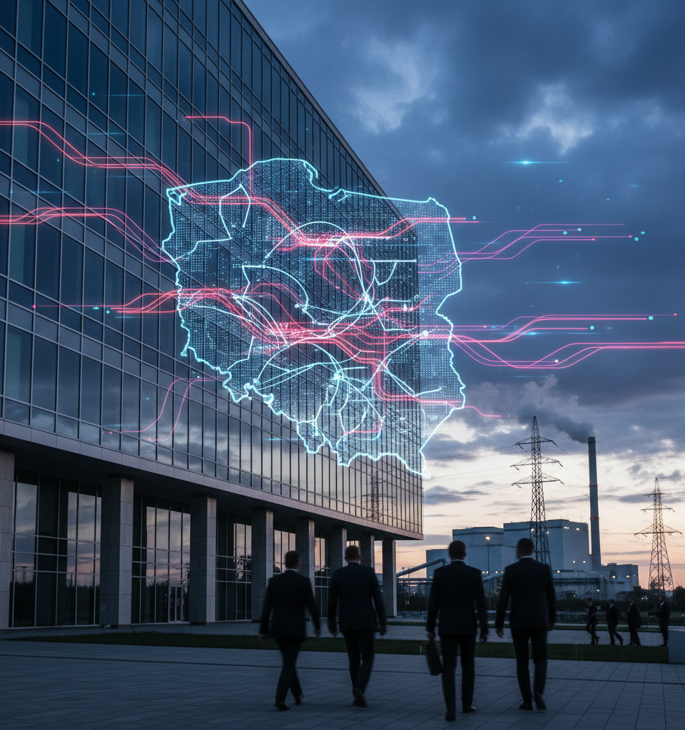 Polish Government Websites, Critical Infrastructure Face Cyberattack Risk: Report — AI-generated illustration