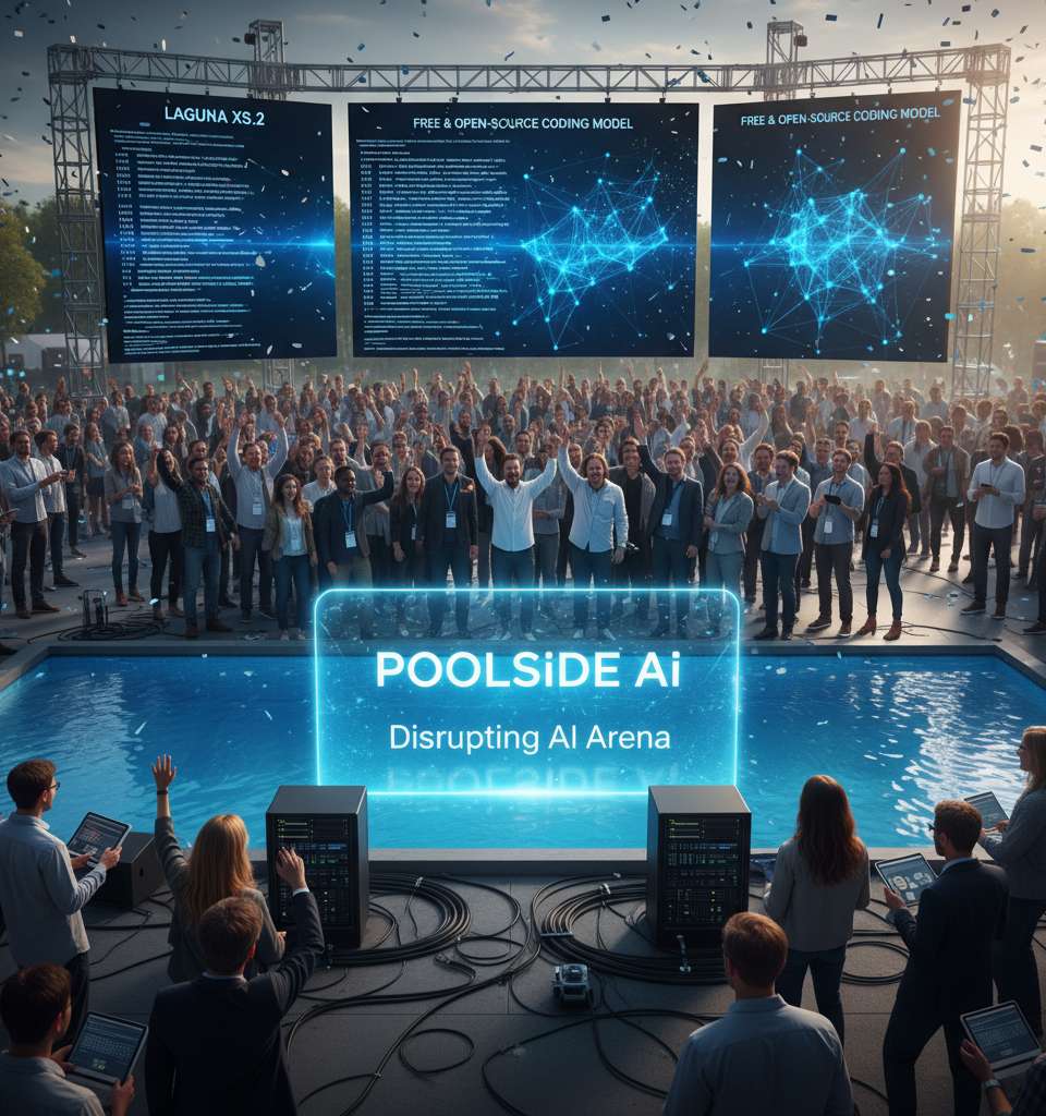 Poolside Disrupts AI Arena with Free, High-Performance Open-Source Coding Model Laguna XS.2 — AI-generated illustration