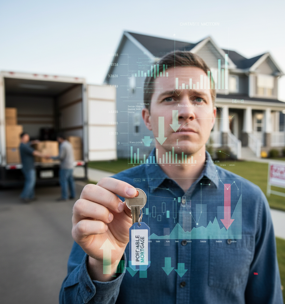 Portable Mortgage Illusion: The Hidden Pitfalls of a Seemingly Flexible Financing Option — AI-generated illustration
