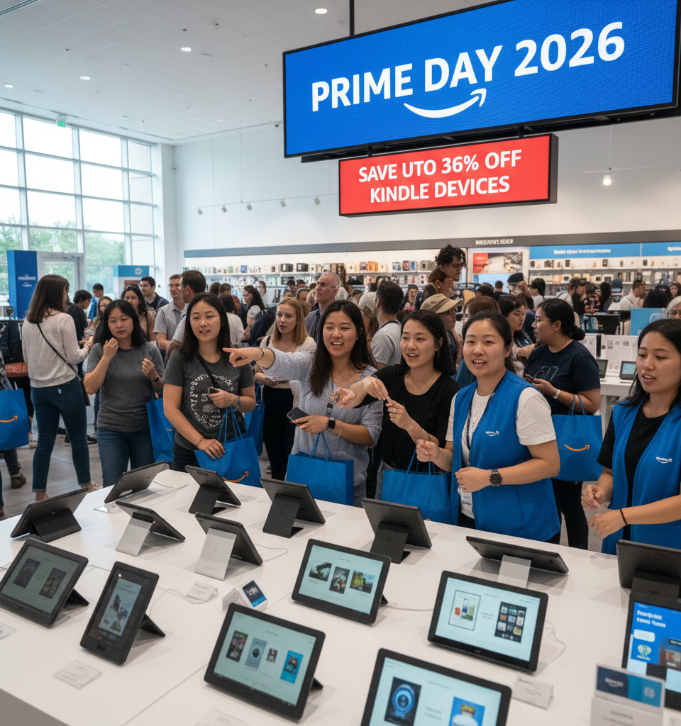 Prime Day 2026: Anticipating Up to 36% Off on Kindle Devices — AI-generated illustration