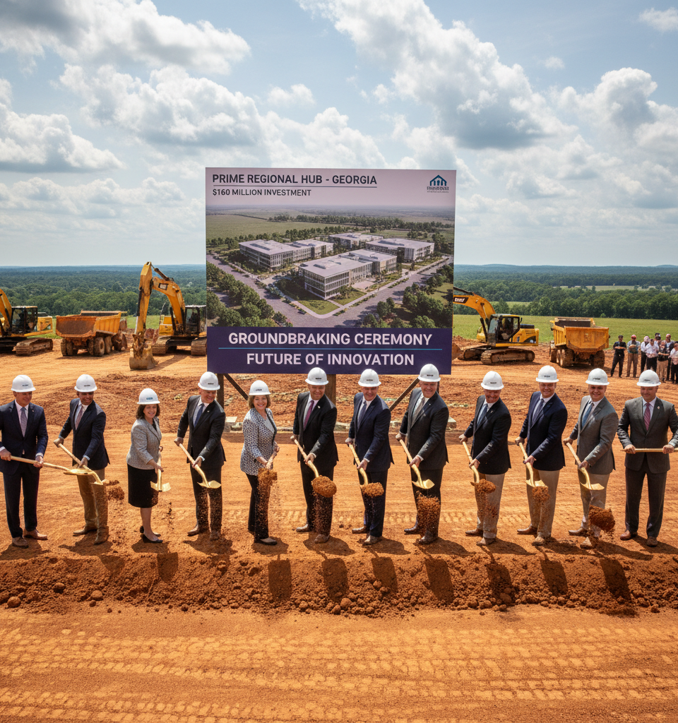 Prime Plans $160M Regional Hub in Georgia — AI-generated illustration