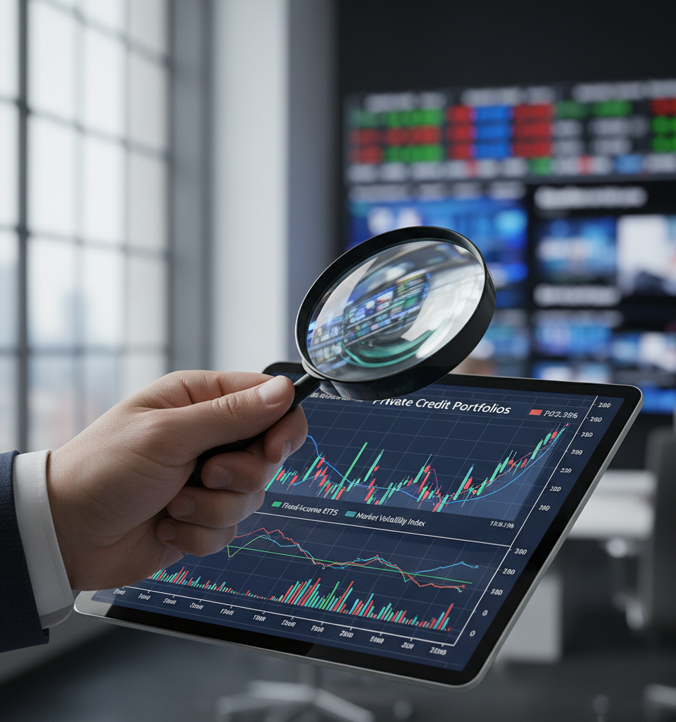 Private Credit Concerns Ripple Through Fixed-Income ETFs: A Deep Dive — AI-generated illustration
