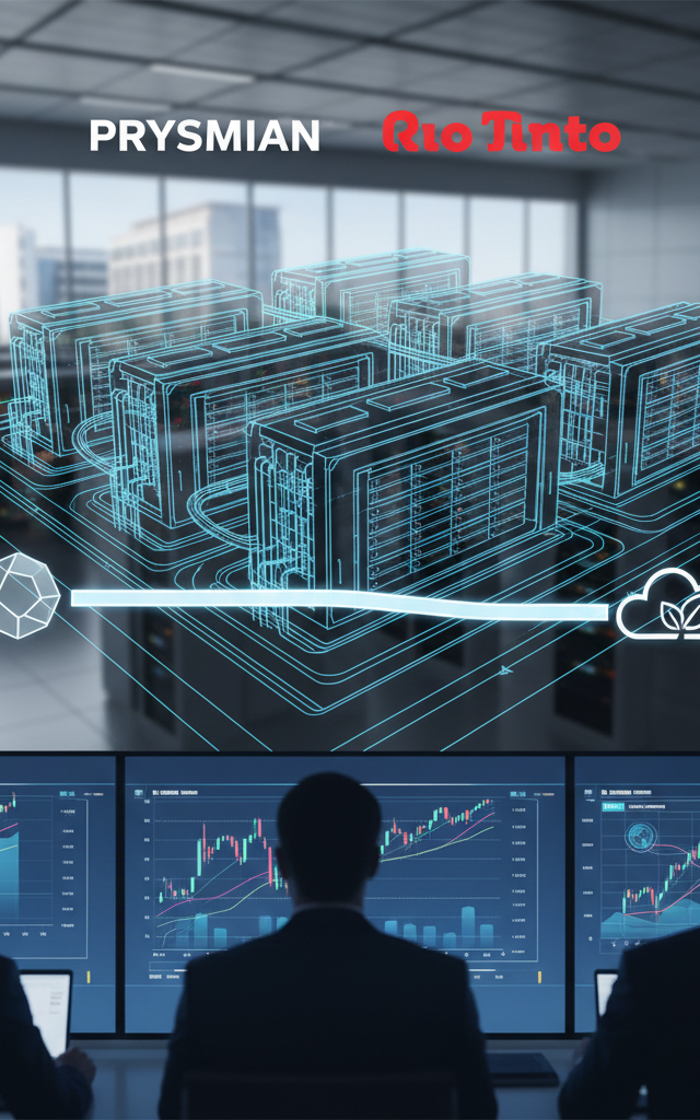 Prysmian and Rio Tinto Partner to Supply Low-Carbon Aluminum for Amazon Data Center — AI-generated illustration