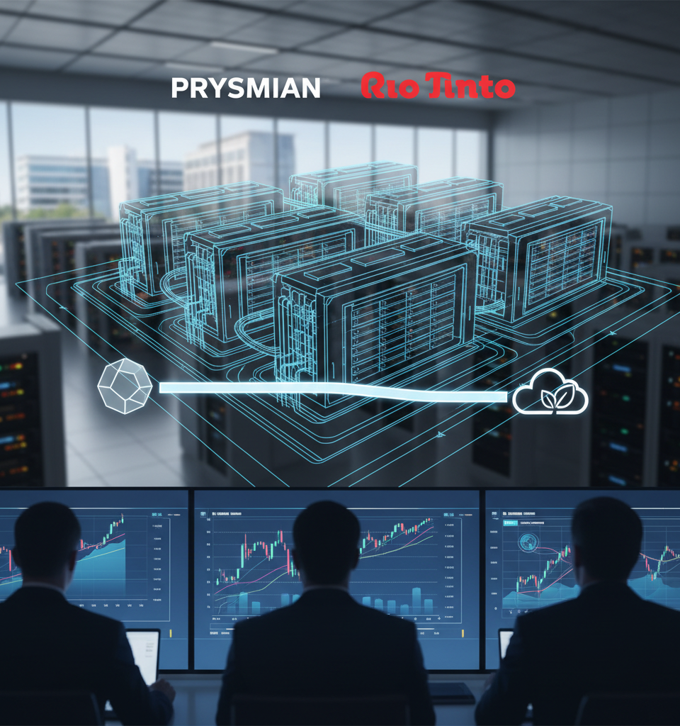 Prysmian and Rio Tinto Partner to Supply Low-Carbon Aluminum for Amazon Data Center — AI-generated illustration
