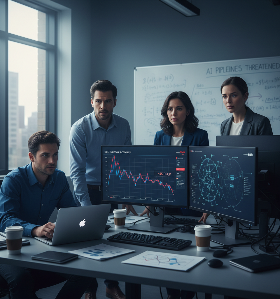 RAG Precision Tuning Risks 40% Retrieval Accuracy Drop, Threatening AI Pipelines — AI-generated illustration