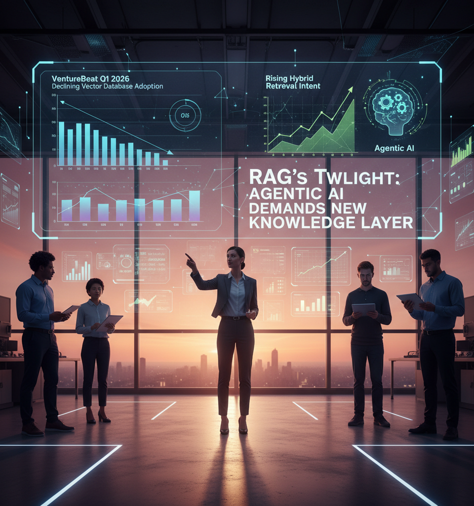 RAG's Twilight: Agentic AI Demands New Knowledge Layer, Reshaping Vector Database Market — AI-generated illustration