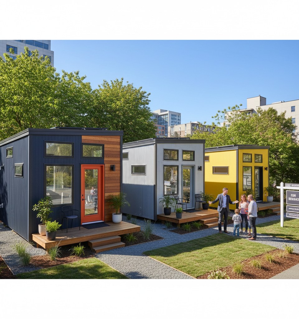 Rare Seattle Tiny-Home Compound Hits Market for $900K After Extensive Renovation — AI-generated illustration