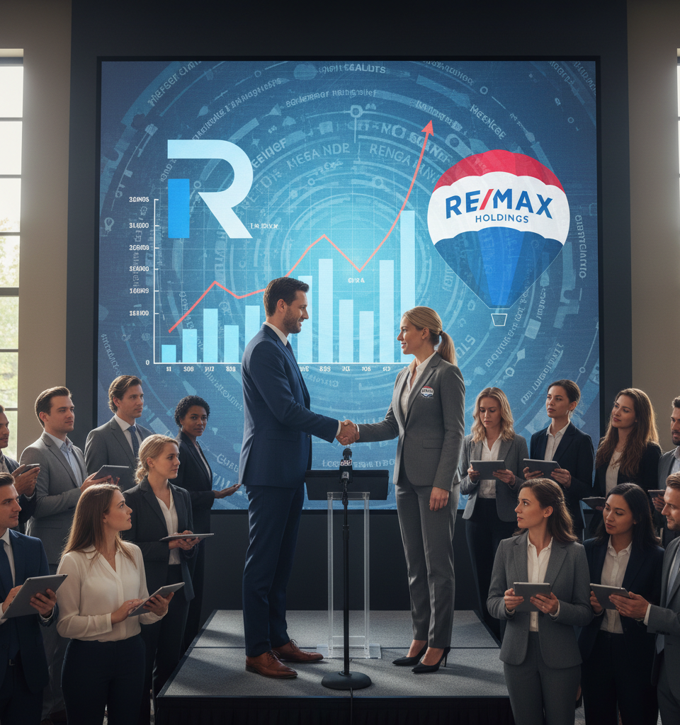 Real and RE/MAX Merger: Unpacking the Stakes Amidst Regulatory Scrutiny and Market Uncertainty — AI-generated illustration