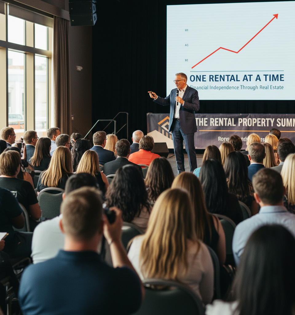 Real Estate Mogul Michael Zuber Champions Rental Property as Key to American Financial Independence — AI-generated illustration
