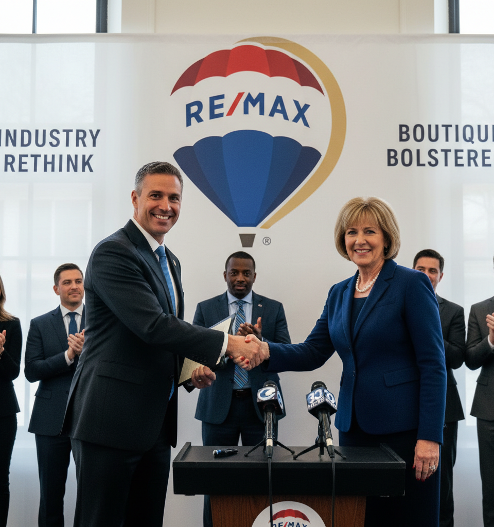 Real Estate Reimagined: RE/MAX Acquisition Sparks Industry Rethink, Bolstering Boutique Brokerages — AI-generated illustration