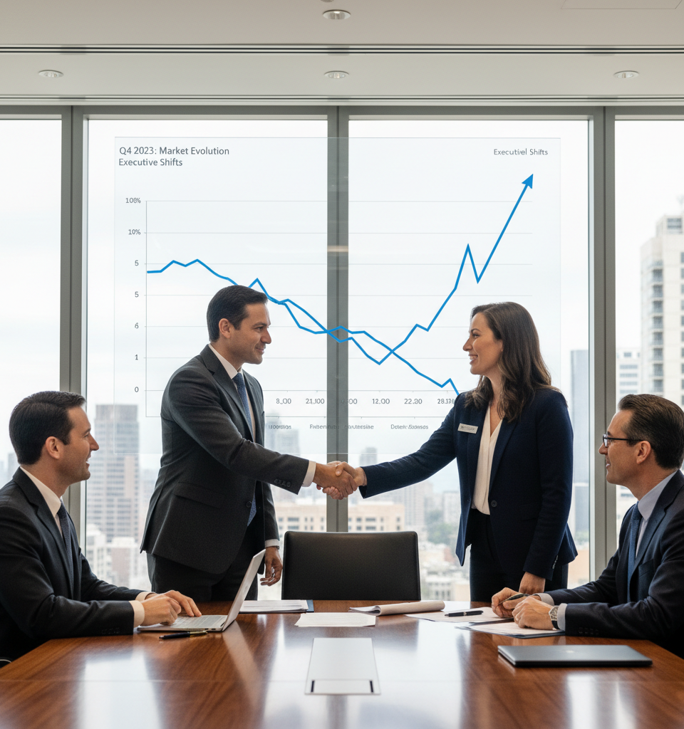 Real Estate Sector Sees Major Executive Shifts as Industry Navigates Evolving Market — AI-generated illustration