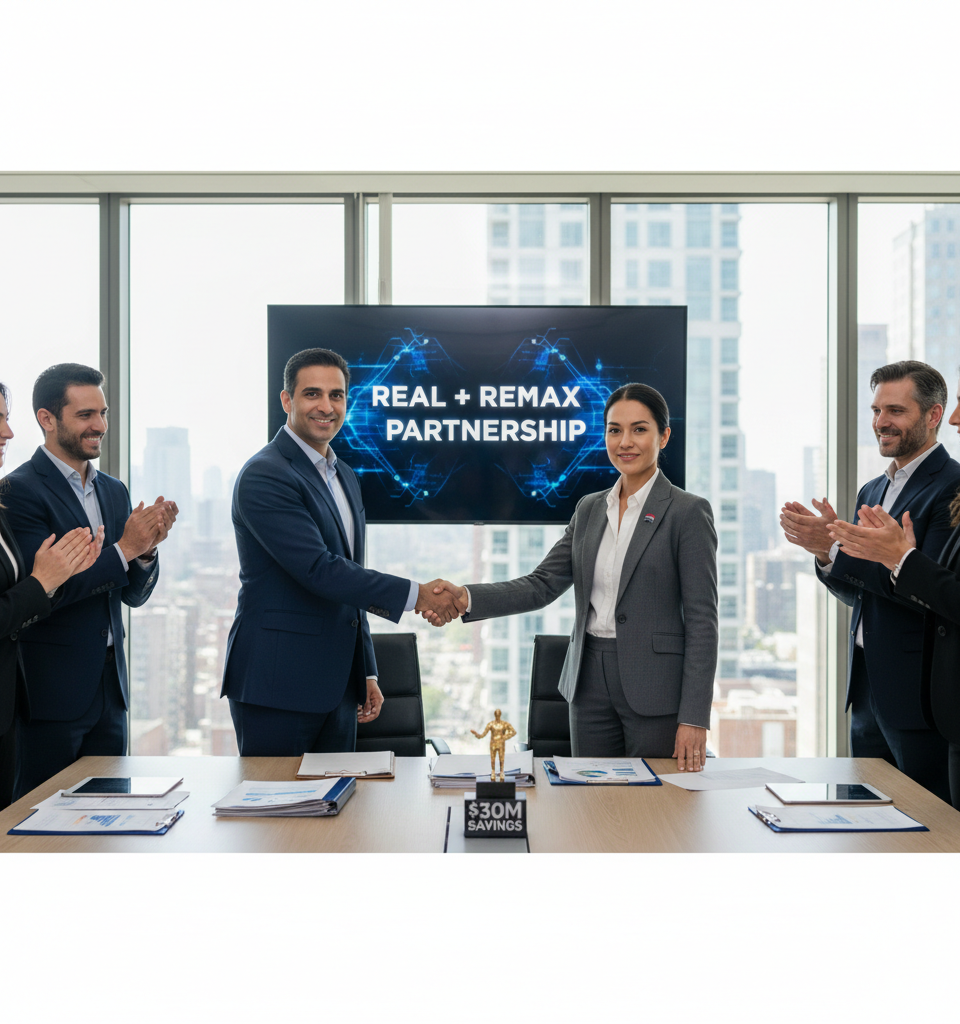 Real's Landmark REMAX Deal: $30M Savings, Enhanced Leads, and Services on the Horizon — AI-generated illustration