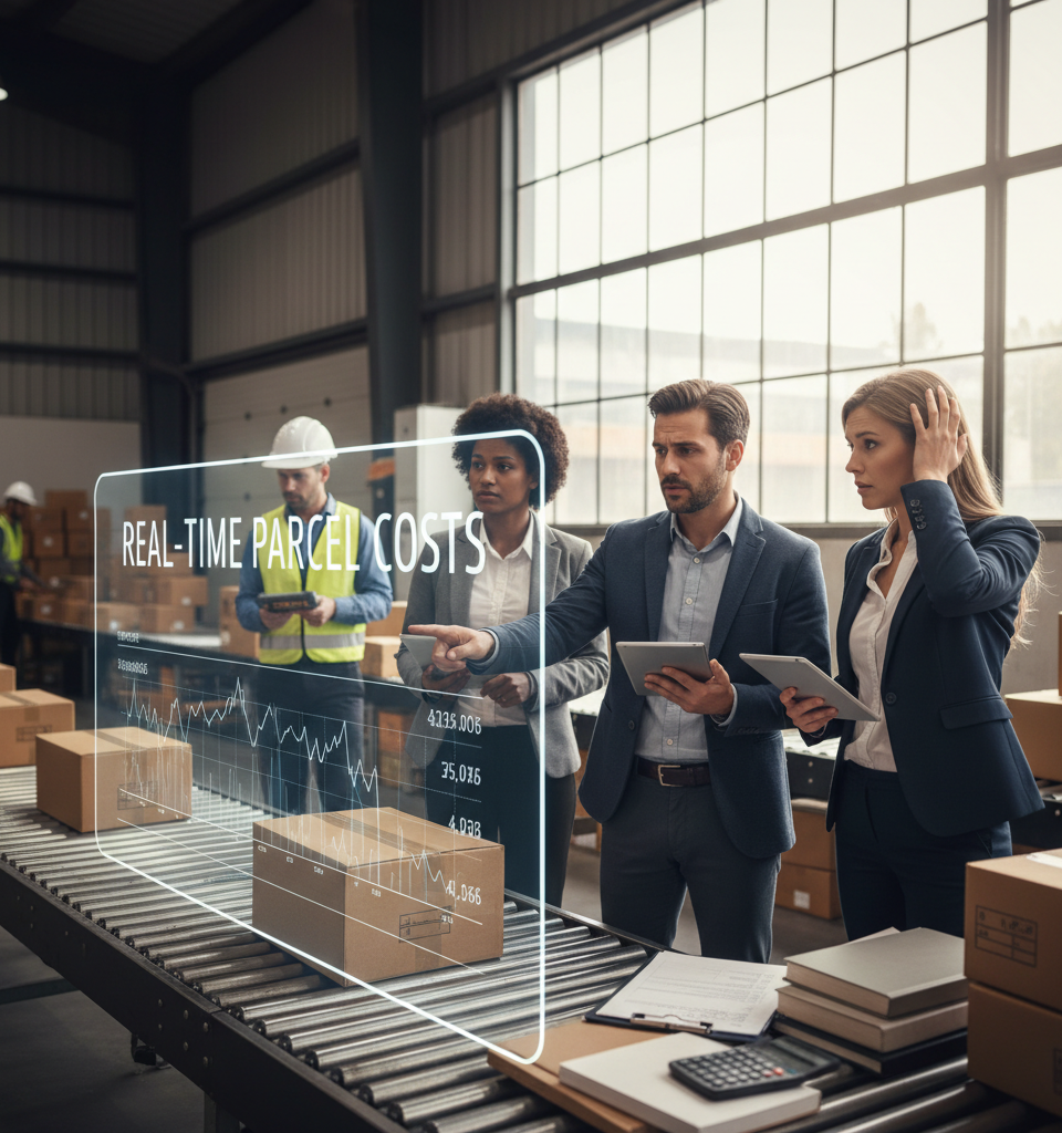 Real-Time Parcel Costs Challenge Traditional Audit Practices — AI-generated illustration