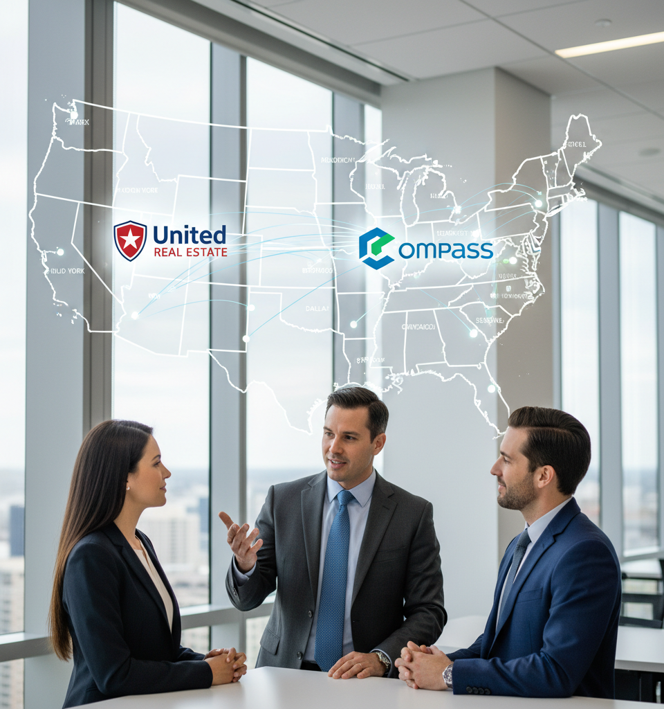 Realtracs Expands National Reach with United and Compass Listings, Bolstering Agent Access — AI-generated illustration