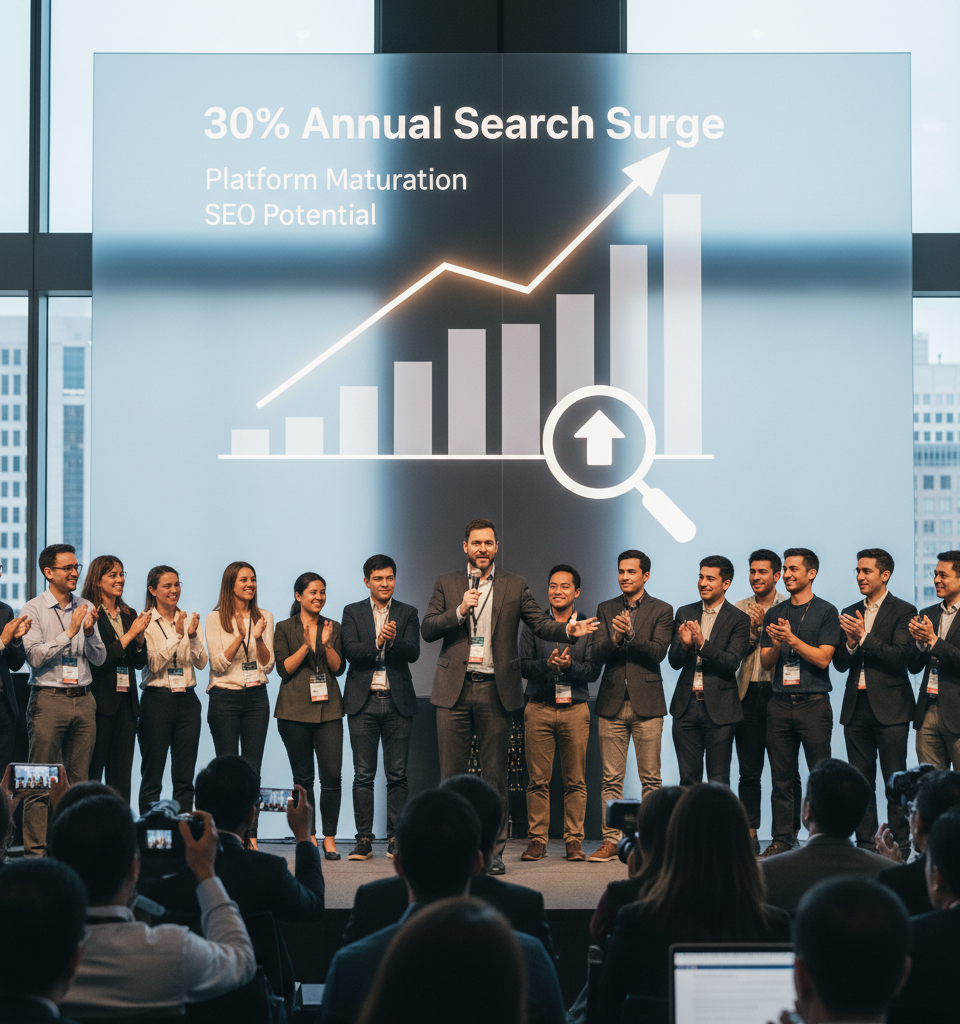 Reddit Search Surges 30% Annually, Signaling Platform Maturation and SEO Potential — AI-generated illustration