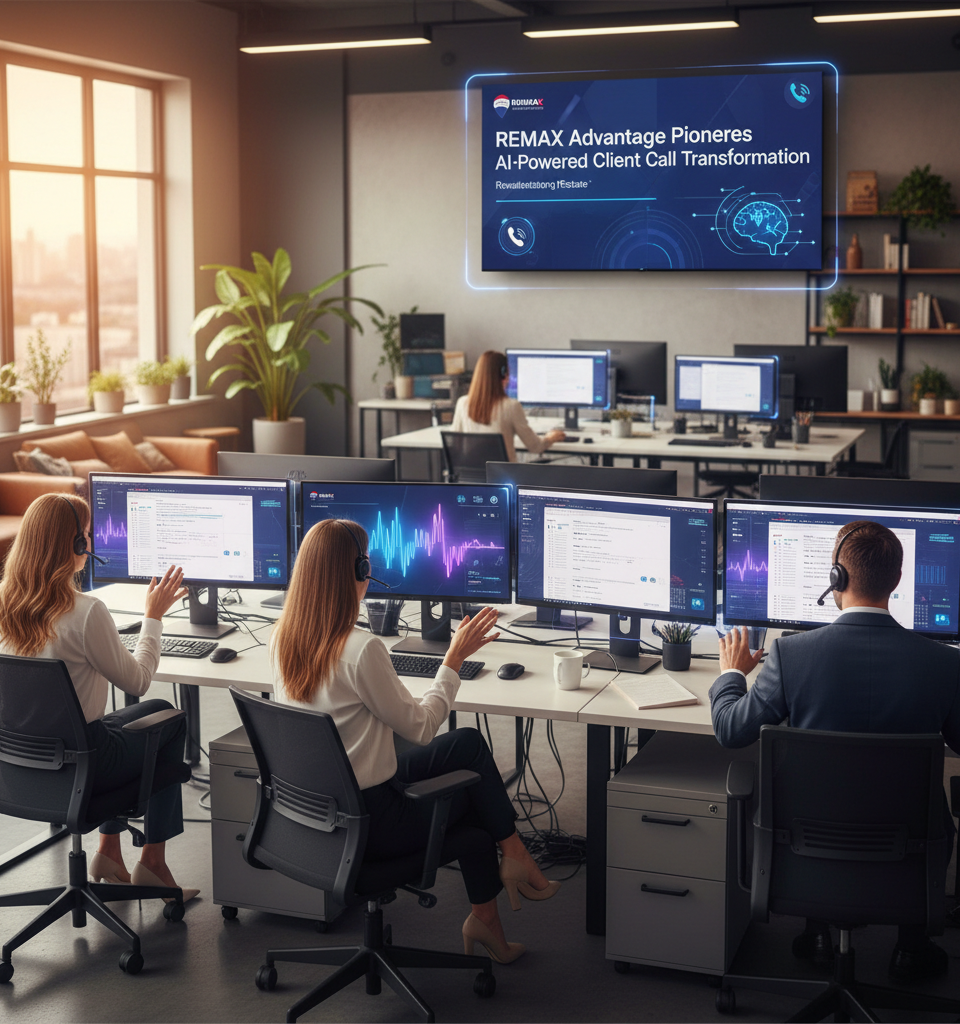 REMAX Advantage Pioneers AI-Powered Client Call Transformation for Real Estate Agents — AI-generated illustration