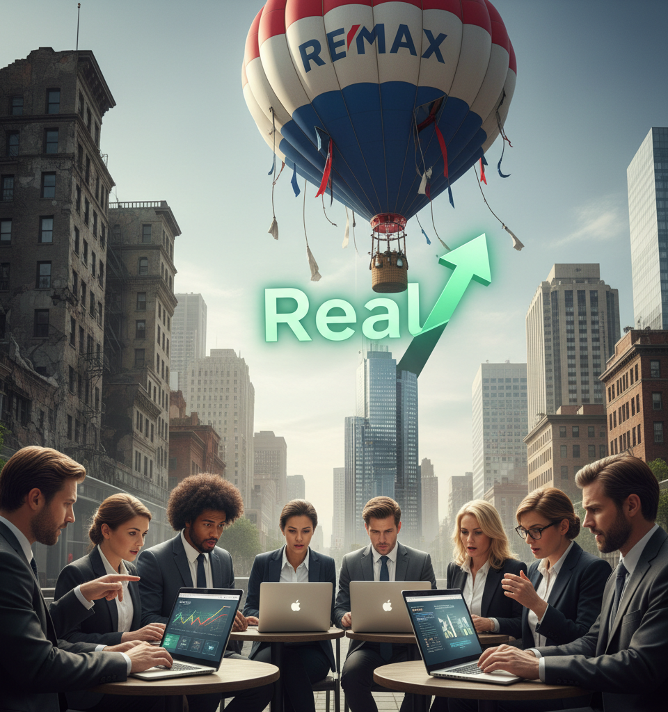 REMAX's Demise: How Market Shifts and an Outdated Model Led to Acquisition by Real — AI-generated illustration