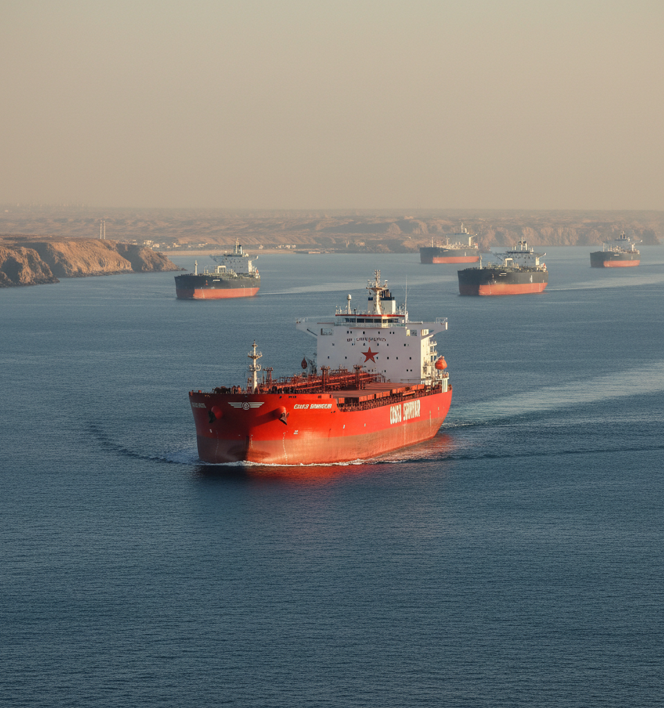 Report: China's Strategic Advantage Amidst Hormuz Crisis and Asian Economic Strain — AI-generated illustration