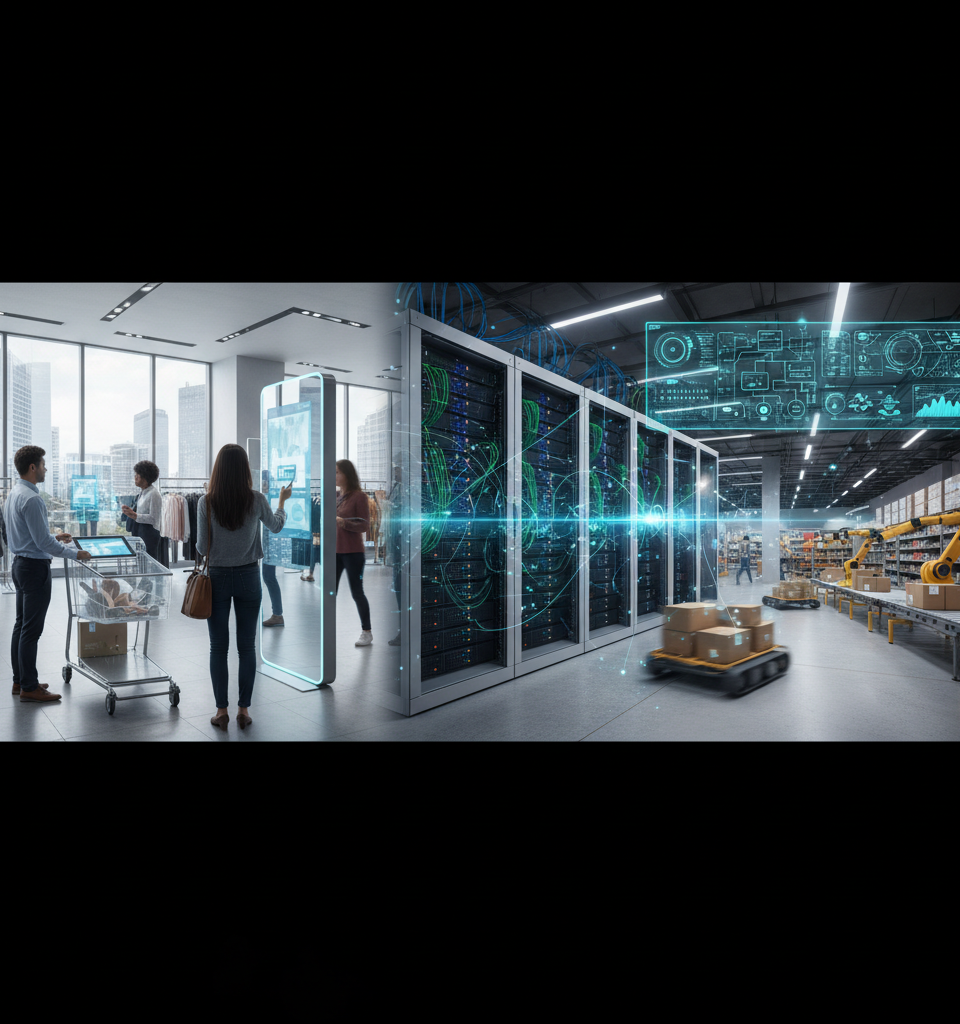 Retailers Accelerate AI Adoption to Transform Supply Chains and Customer Experience — AI-generated illustration