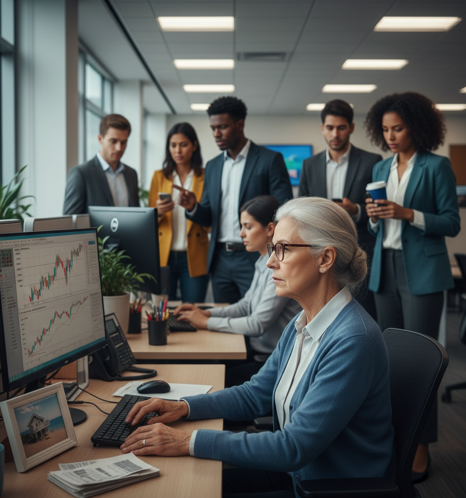 Retirement Dreams Recede: Workers Cling to Stability, Home Equity Amidst Economic Uncertainty — AI-generated illustration