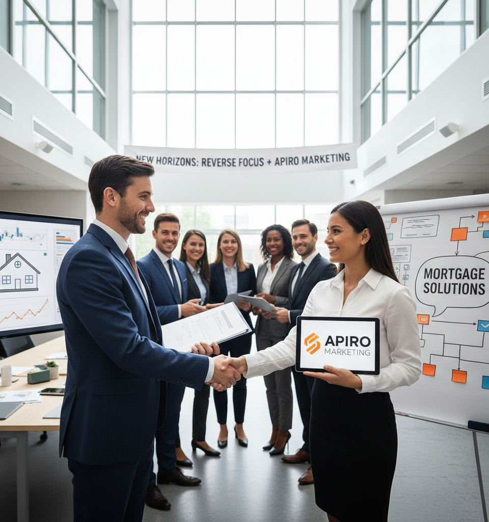 Reverse Focus acquires Apiro Marketing to broaden mortgage services — AI-generated illustration