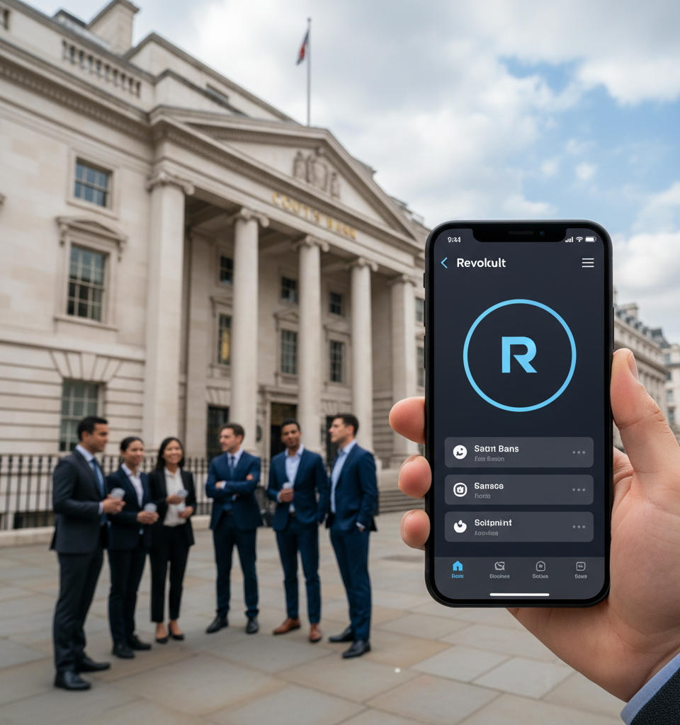 Revolut Challenges Traditional Private Banking with New Mass-Affluent Offering — AI-generated illustration