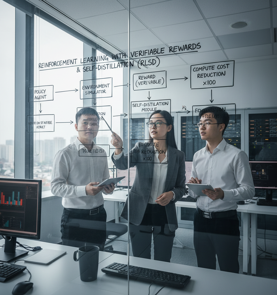 Revolutionizing AI: New RLSD Technique Slashes Compute Costs for Custom Reasoning Agents — AI-generated illustration