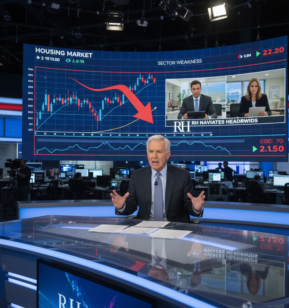 RH Navigates Challenging Housing Market Headwinds, Cramer Sounds Alarm on Sector Weakness — AI-generated illustration