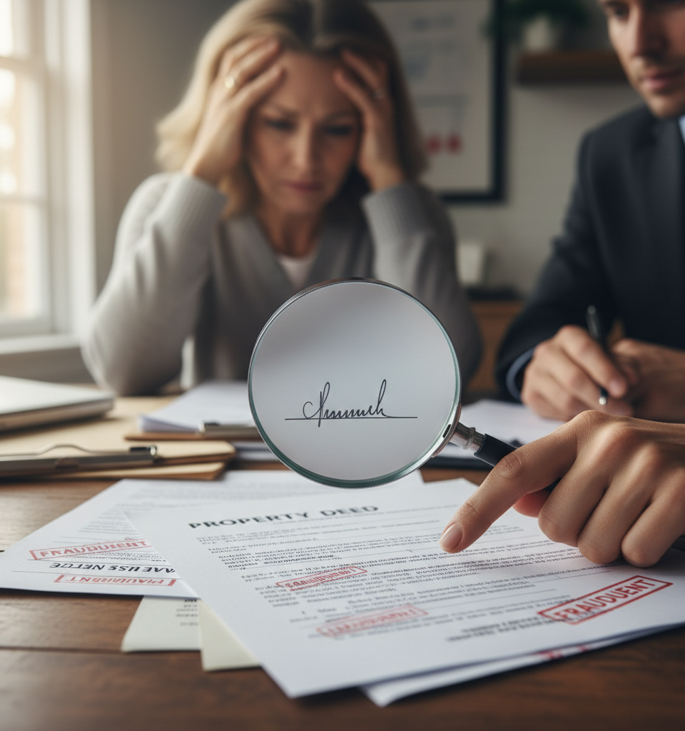 Rise of Deed Theft and Fraudulent Tax Lien Sales: A Growing Threat to Property Owners — AI-generated illustration
