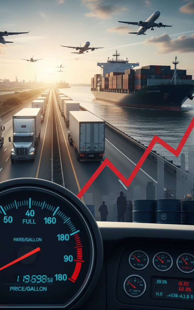 Rising Fuel Costs Challenge Carrier Profitability with Uneven Impact — AI-generated illustration