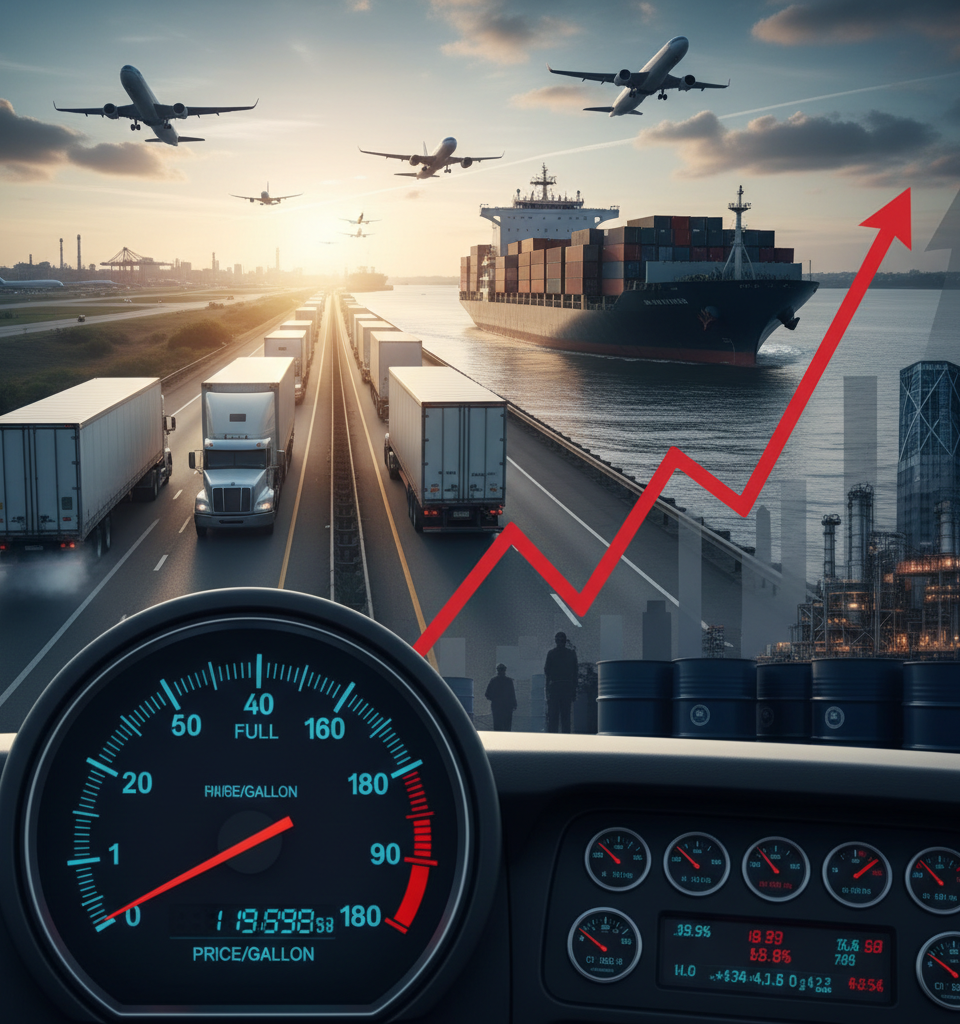 Rising Fuel Costs Challenge Carrier Profitability with Uneven Impact — AI-generated illustration