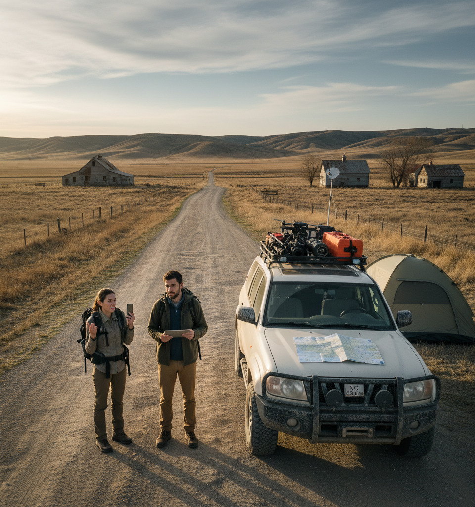 Rural America's 5G Promise Falls Short: A Three-Day Road Trip Reveals Connectivity Gaps — AI-generated illustration