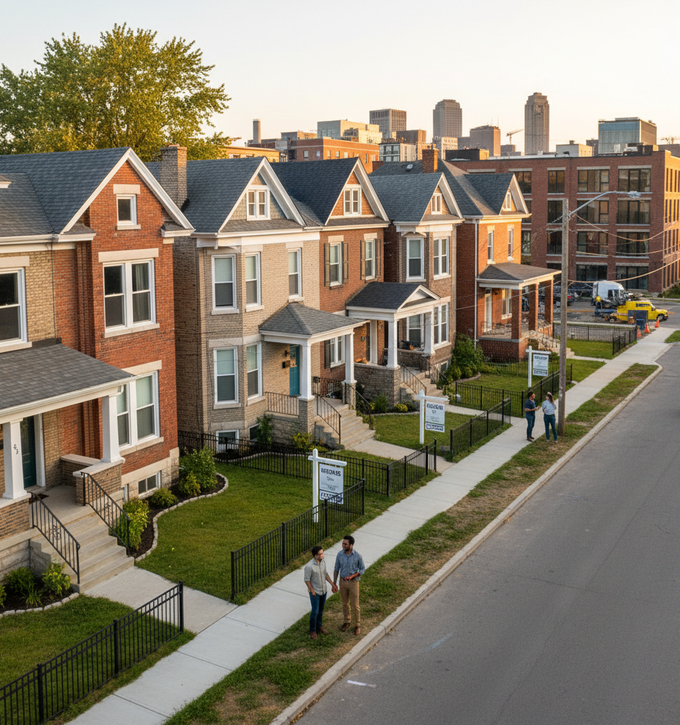 Rust Belt Revival: Six Cities See Surge of Homes Listed Under $300,000 — AI-generated illustration