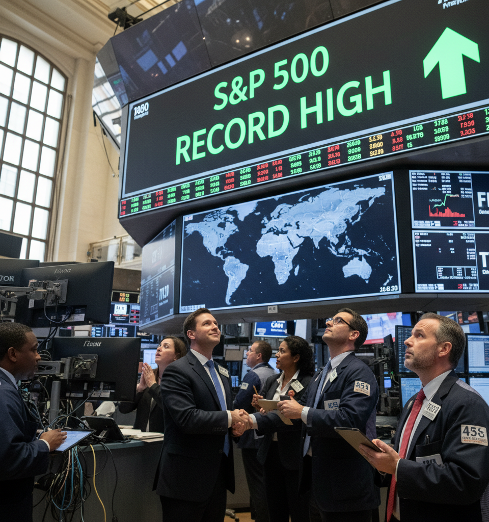 S&P 500 Reaches Record Highs: A Resilient Market Defies Geopolitical Jitters — AI-generated illustration
