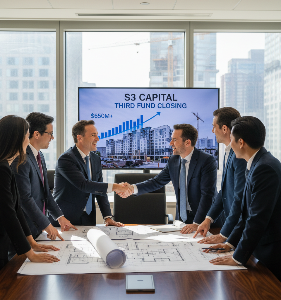 S3 Capital Closes Third Fund at $650M+, Targeting Multifamily Construction in Supply-Constrained Markets — AI-generated illustration