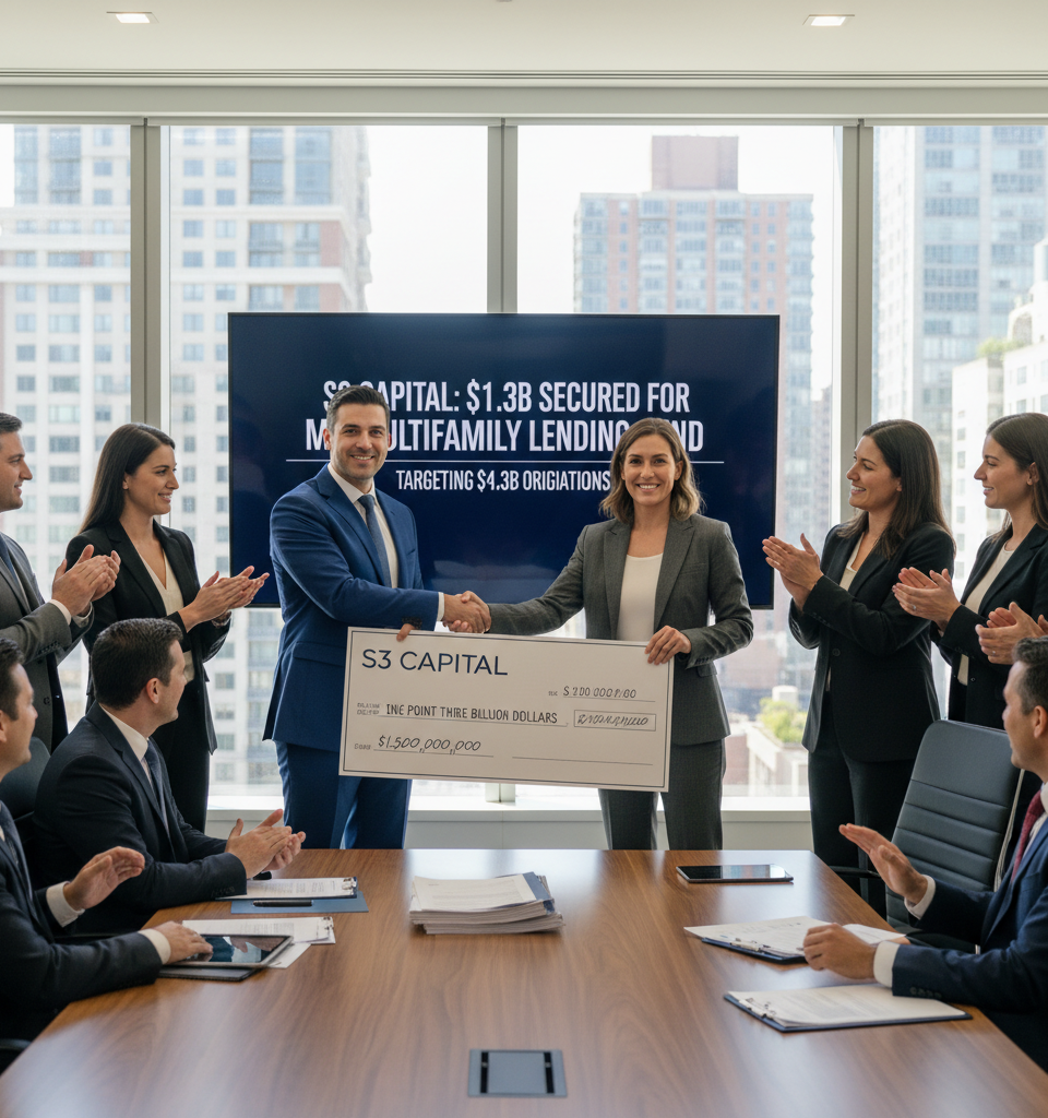 S3 Capital Secures $1.3B for Multifamily Lending Fund, Targets $4.3B Originations — AI-generated illustration
