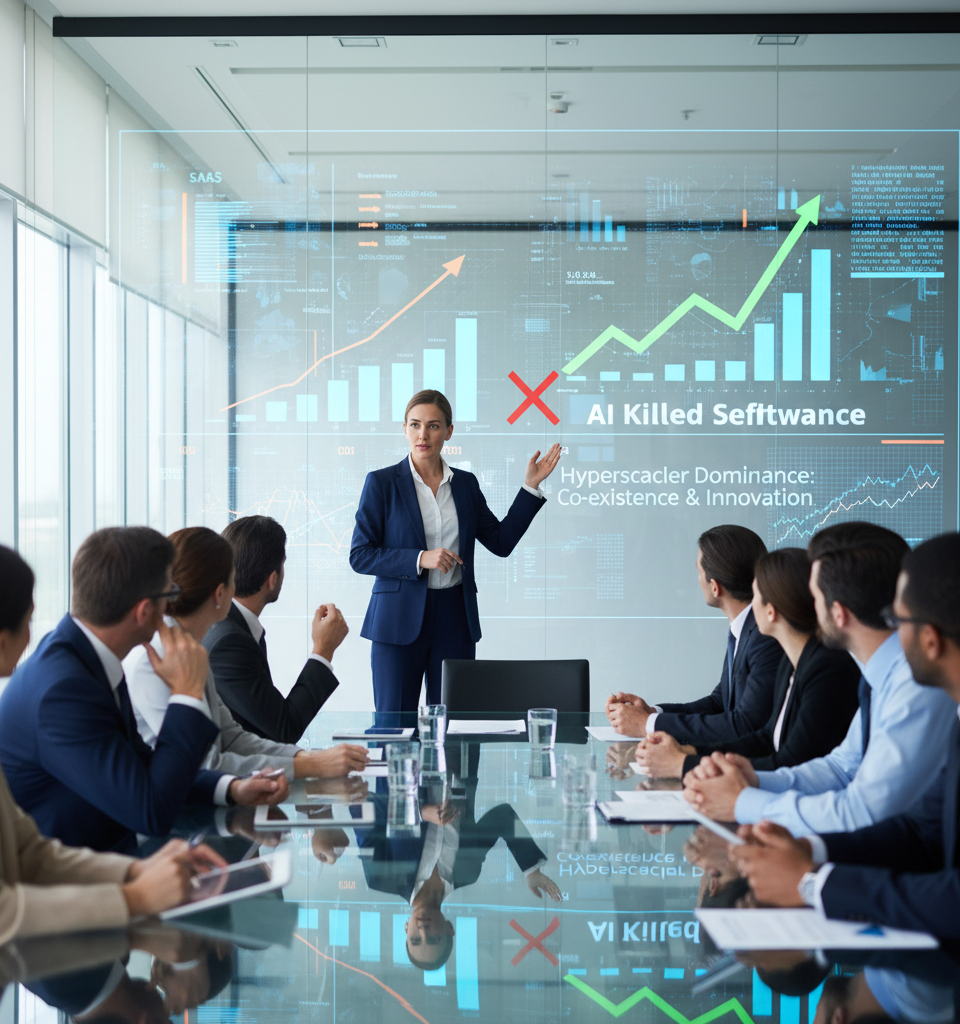 SaaS Resilience: Debunking the 'AI Killed Software' Narrative Amidst Hyperscaler Dominance — AI-generated illustration