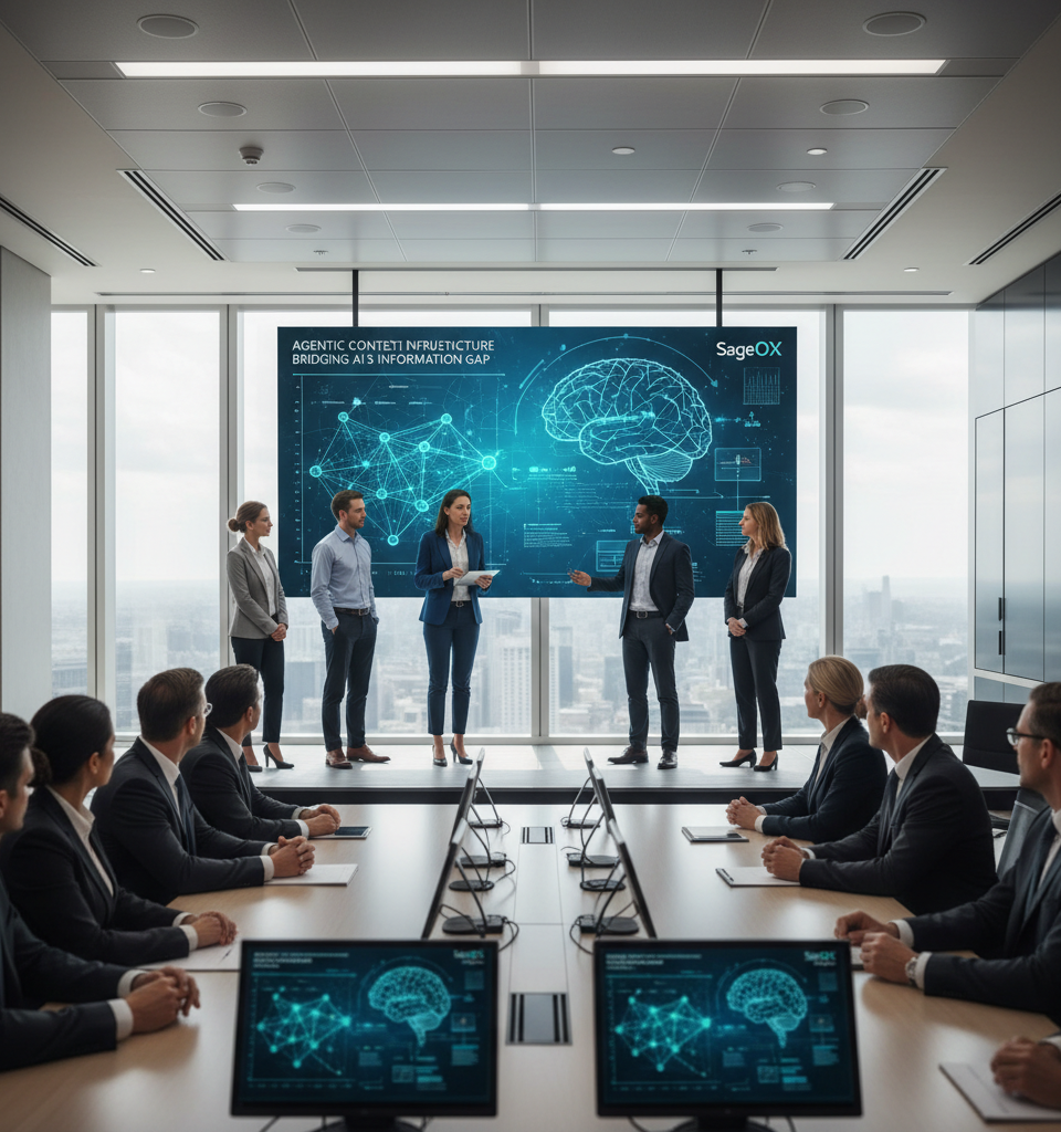 SageOX Unveils 'Agentic Context Infrastructure' to Bridge AI's Information Gap in Enterprises — AI-generated illustration