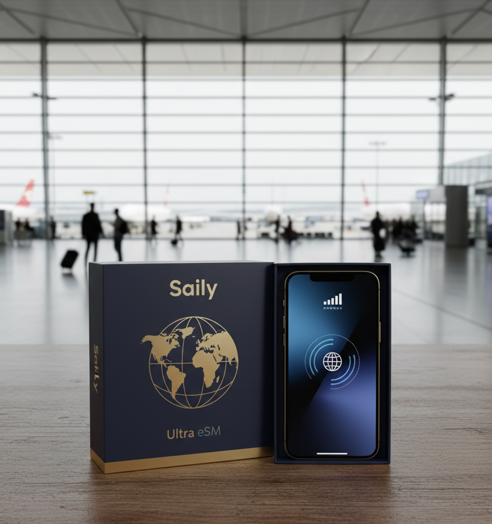 Saily Ultra eSIM Premium Plan: High Performance, Premium Price Point for Global Travelers — AI-generated illustration