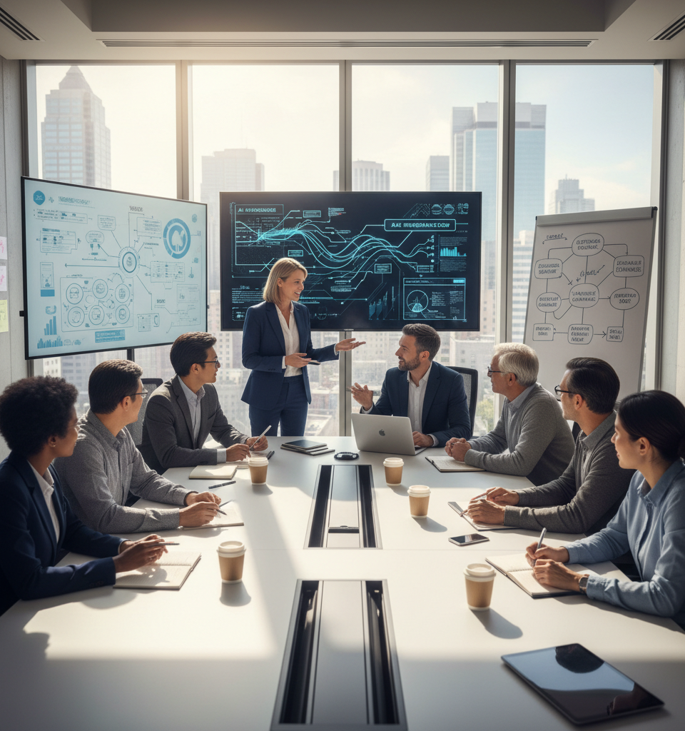 Salesforce Taps Customer Insights to Chart AI Product Roadmap — AI-generated illustration